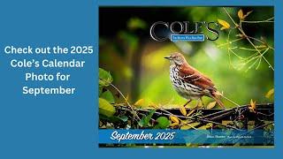 Check Out The 2025 Cole's Calendar. See Our September Photo!