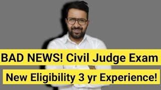 3 yr Experience Must For Civil Judge Aspirants! || HIGH COURT Order! || Bad News! 