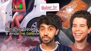 derramaram uma FEIJOADA no uber e deu muita confusão