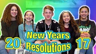 2017 New Years Resolutions! (MattyBRaps vs Haschak Sisters)