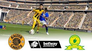 KAIZER CHIEFS vs MAMELODI SUNDOWNS  BETWAY PREMIERSHIP 24/25  FOOTBALL GAMEPLAY HD