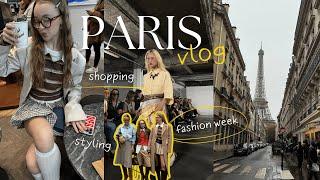 PARIS VLOG / fashion week / my first styling for a runway show / shopping / balenciaga exhibition