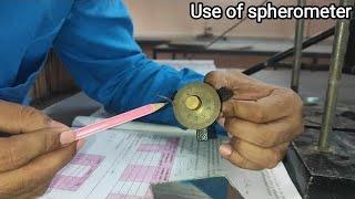 Use of spherometer class 11th physics practical #11thphysics @a2zpractical991 #practical