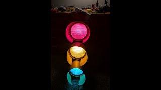 Arduino- Controlled Traffic Light Color Organ!