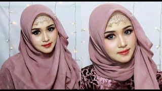 Hijab tutorial for rectangular shar'i parties and simple parties