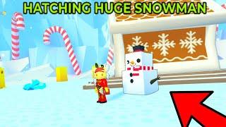 I HATCHED New HUGE SNOWMAN On CAMERA! - Pet Simulator X