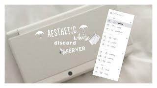 — free aesthetic white discord server template 