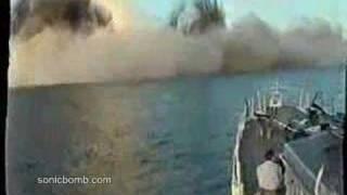 Sea mine detonation