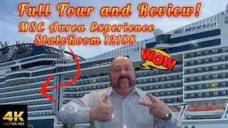 MSC Meraviglia Aurea Experience StateRoom 12188 Full Tour and Review! Cruise tips, tricks and hacks!