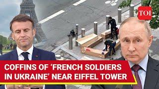 Coffins Of 'French Soldiers In Ukraine' Found; Incident In Paris Amid Macron's 'Trigger For Putin'