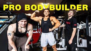 Brothers Attempt Lifting With A Bodybuilder