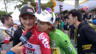 Peter Sagan pulls out another photobomb, this time with André Greipel