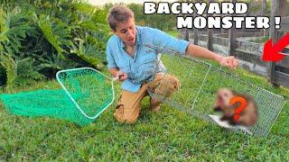 I TRAPPED THE MONSTER IN MY BACKYARD !