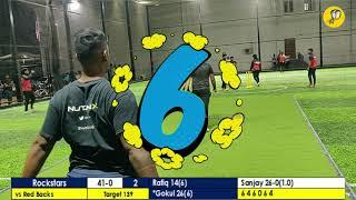 RockStars VS RedBacks | Turf39 Ground Indoor Cricket Night tournament | Box Cricket