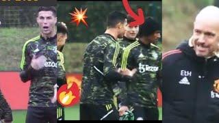 Oyedele suprised Erik and Cristiano Ronaldo in training