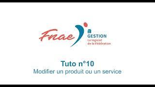 Tuto10 : modifier un produit ou un service