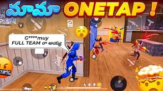 మామ ONETAP! I’m back 🪄 | 1vs4 Funny moments !  | Solo Vs Squad hilights ️‍🩹 | Freefire India