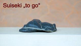 Suiseki to go - a palombino, a small ligurian mountain stone