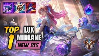 Wild Rift Lux TOP 1 - S15 rank game + build