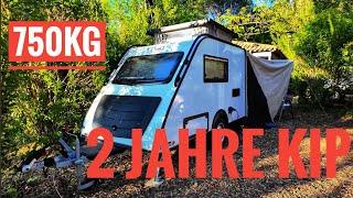 2 Jahre Erfahrung  Kip Shelter Plus mit Opel Corsa - 750kg Wohnwagen!