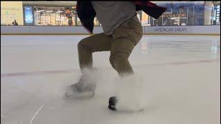 LEARN HOW TO HOCKEY STOP ON ICE!!