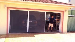 Reliable Screen Supply - Retractable Fly Screen for double garage