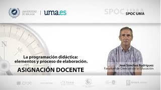 SPOC - UMA: la programación didáctica: elementos y proceso de elaboración