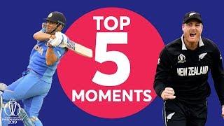 Guptill? Neesham? | India v New Zealand - Top 5 Moments | ICC Cricket World Cup 2019