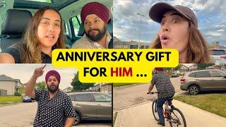 Surprised him with "Anniversary Gift" | He did not expect this | Advance Gift | Canada Daily Vlogs