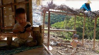 Ly Thi Tham 3 days Single mothers take care of their children, build houses, and grow corn, new life