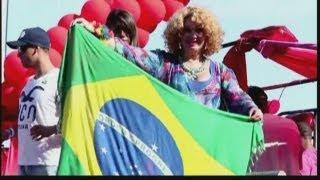 Gay pride festival in Brazil attracts half a million people