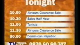 Challenge TV/TV Travel Shop - Handovers, July 1999