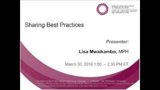 NCCMT Spotlight Webinar: Sharing Best Practices