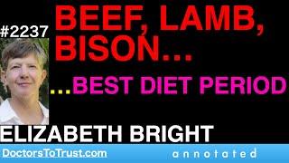 ELIZABETH BRIGHT | Beef, Lamb, Bison:  Best Diet Period