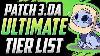 HIGH ELO BIG BRAIN TIER LIST - Wild Rift Patch 3.0a (Yuumi and Sett release!) | Who is OP?!