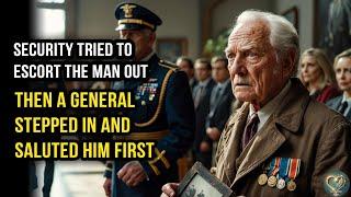 Security Tried to Escort the Man Out — Then a General Stepped In and Saluted Him First