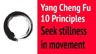 Yang Cheng Fu 10 Tai Chi Principles - Seek stillness in movement