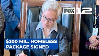 Oregon governor signs new $200 million homeless spending package