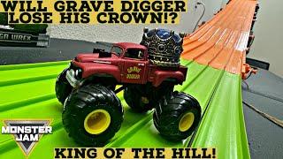 WILL GRAVE DIGGER LOSE HIS CROWN!? THE FIRST MONSTER JAM KING OF THE HILL - 2024