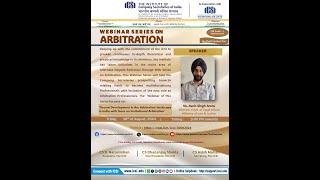 Recent Development in the Arbitration landscape in India with focus on Institutional Arbitration