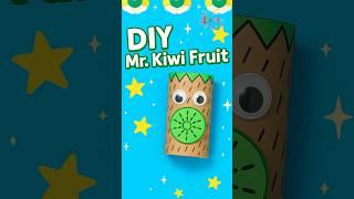 DIY Mr. Kiwi Fruit  | Easy Toilet Paper Roll Craft for Kids #diy #craft #craftyfun #kids