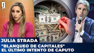 "BLANQUEO DE CAPITALES", el último intento de Caputo | Julia Strada en Argentina Política