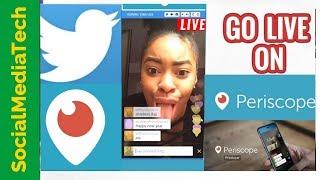 how to Livestream on periscope from your android phone