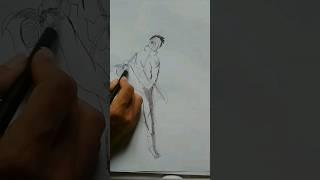 speed drawing | stickman tobi #shorts #anime #drawing