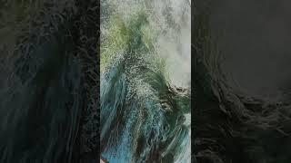 Painting wave details. Full process video on my channel #artist #wavepainting #oilpainting #painter