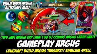 ITEM BARU ARGUS EXP LANE TERKUATCOMBO ARGUS TERBARUBUILD ARGUS TERSAKITGAMEPLAY ARGUS TOP GLOBAL