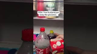 When your husband puts away the groceries #couples #funny #comedy #marriedlife #marriage #couple
