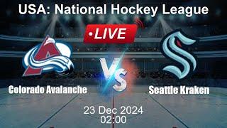  LIVE: Colorado Avalanche vs Seattle Kraken - Ice Hockey Live Score - USA National Hockey League