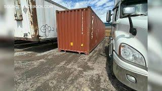 Stolen pickup truck from Ontario found inside container heading overseas