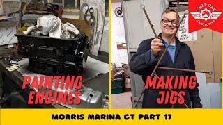 Painting the engine and repairing the floor | Marina Part 18